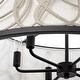 preview thumbnail 5 of 4, Scribble 6-Light Drum Pendant Light - Matte Black/Artifact