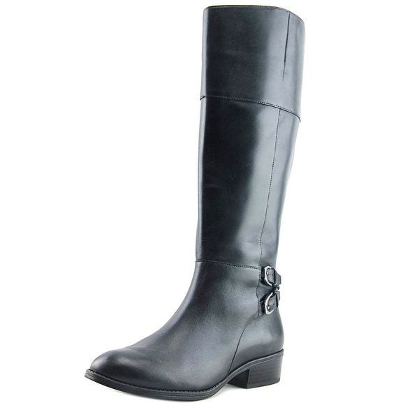 ralph lauren black knee high boots