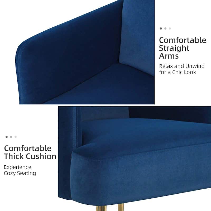Ferrera Comfy Accent Armchair with Recessed Arms Set of 2