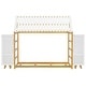 preview thumbnail 24 of 30, Floor Bed Design Wooden House Bed with Fence and Roof,Twin Size