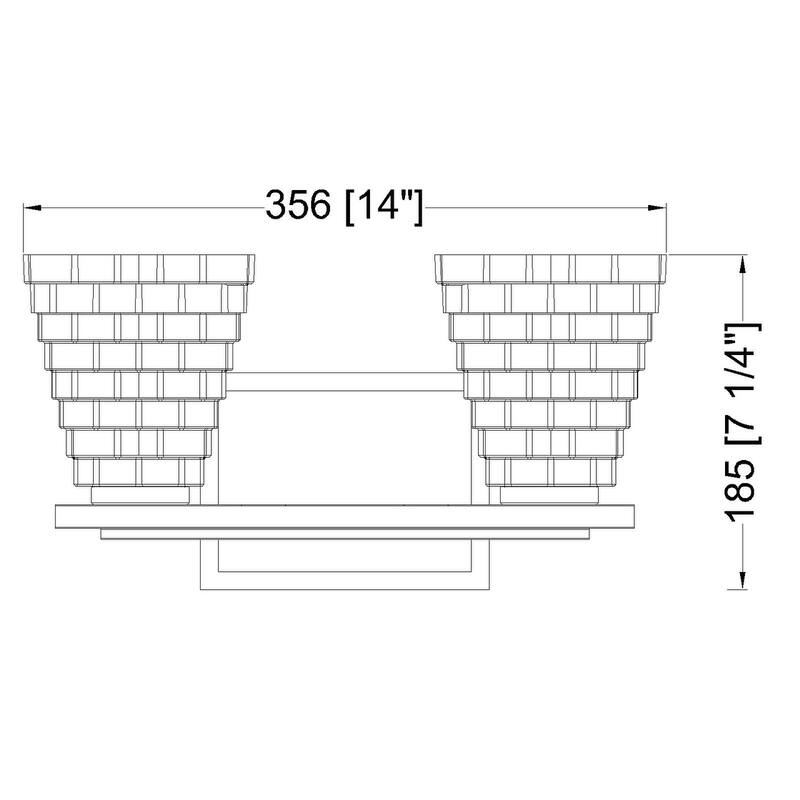 Z-Lite Annalise 2 Light Vanity - Matte Black