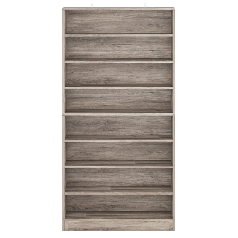 31" Width Grey Shoe Cabinet, 9 Tiers 40-45 Pairs