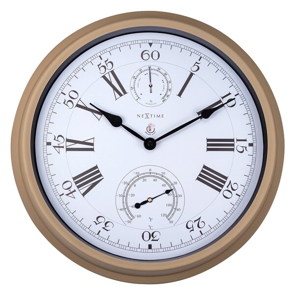 outdoor clock weather station