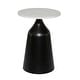 preview thumbnail 3 of 26, Iron Contemporary Accent Table 24 x 17 x 17