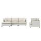 Option Beige+3 Seat+Single+Ottoman