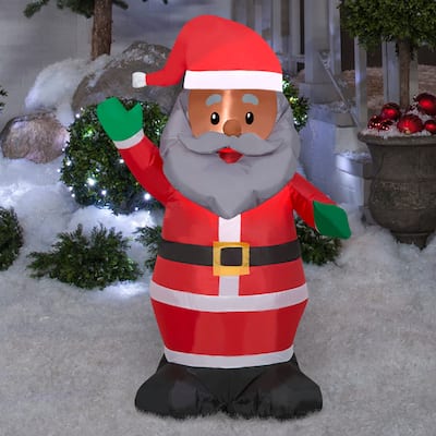 Gemmy Christmas Inflatable Santa, 3.5 ft Tall