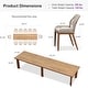 preview thumbnail 14 of 20, PURPLE LEAF Dining Set Patio Metal Rectangular Table and Wicker Rattan Chairs for Outside Porch Modern Outdoor Furniture Sets