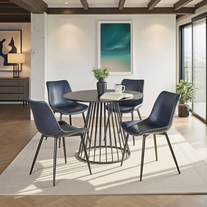 Porch & Den Canary-Kantsjo Black 5-Piece Dining Set