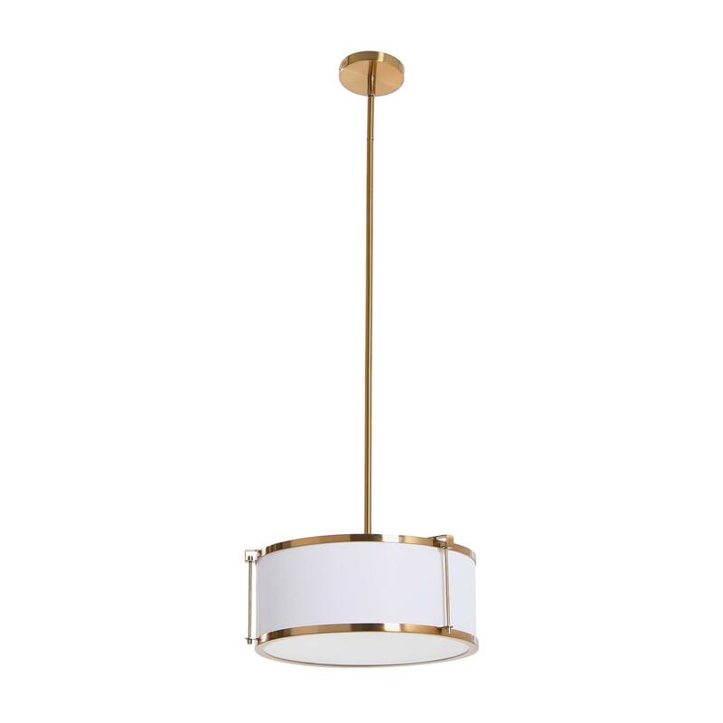 Robert Stevenson Lighting Harrison - Metal Ceiling Light with Linen
