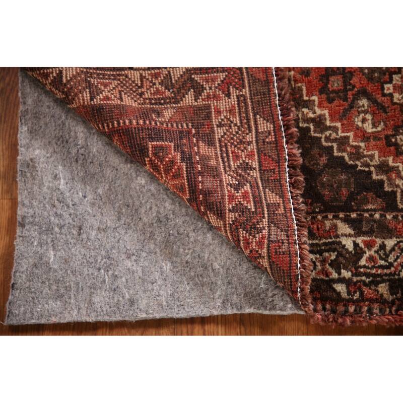 Tribal Shiraz Persian Vintage Area Rug Hand-knotted Wool Carpet - 3'9"x 5'0"