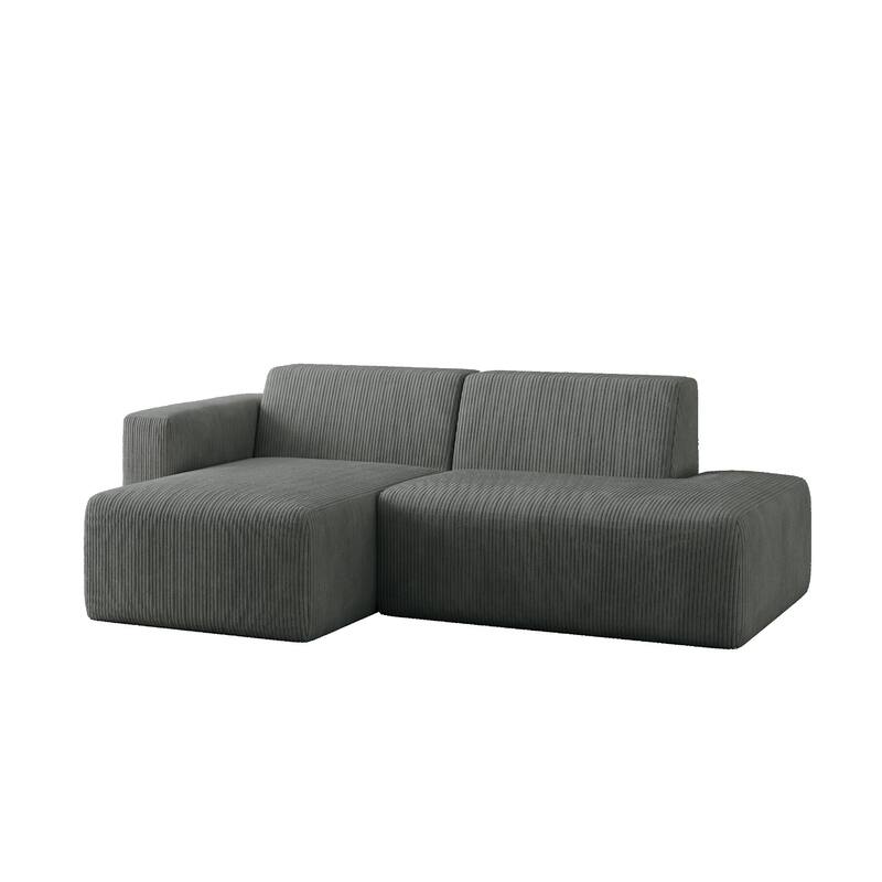 Oversized Corduroy Modular Sectional Fabric Sofa