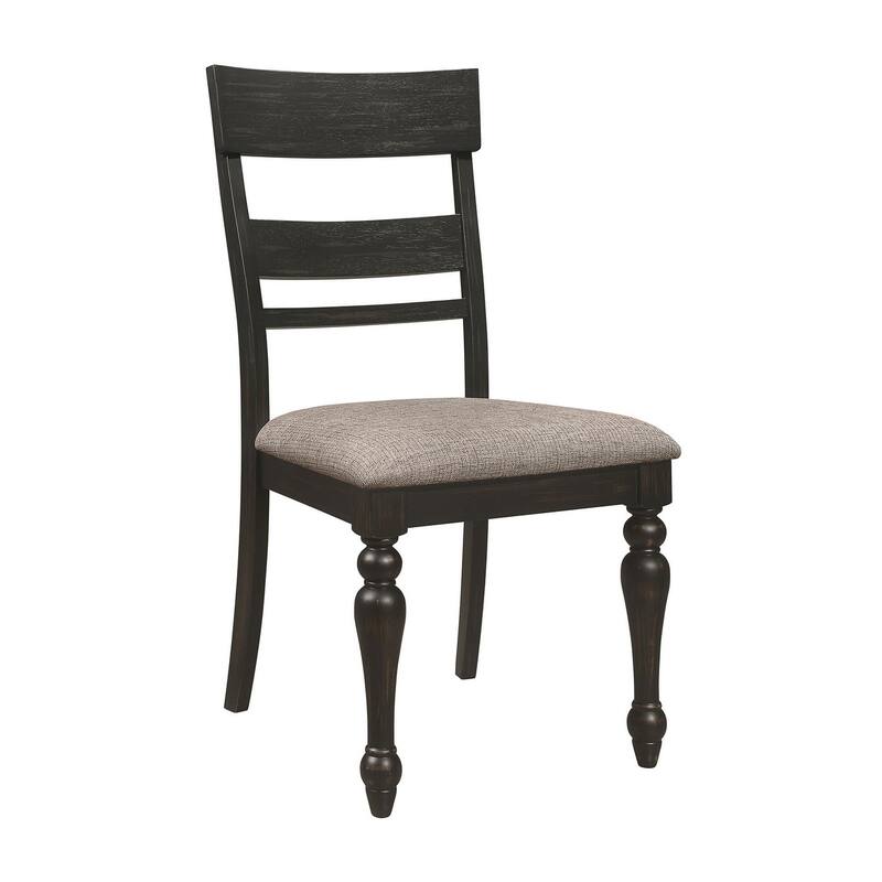 Kyle Brown Brushed and Charcoal Sandthrough 7-piece Dining Set