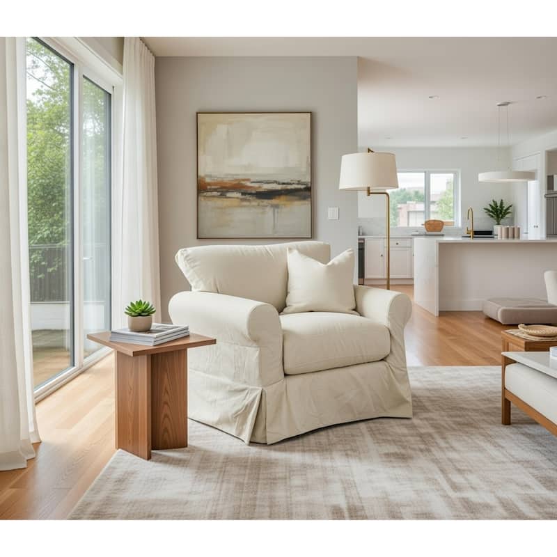 Slater Slipcover Chair - Beige