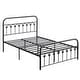 preview thumbnail 33 of 34, Industrial Metal Platform Bed Frame with Headboard Twin/Full/Queen/King Size Bed