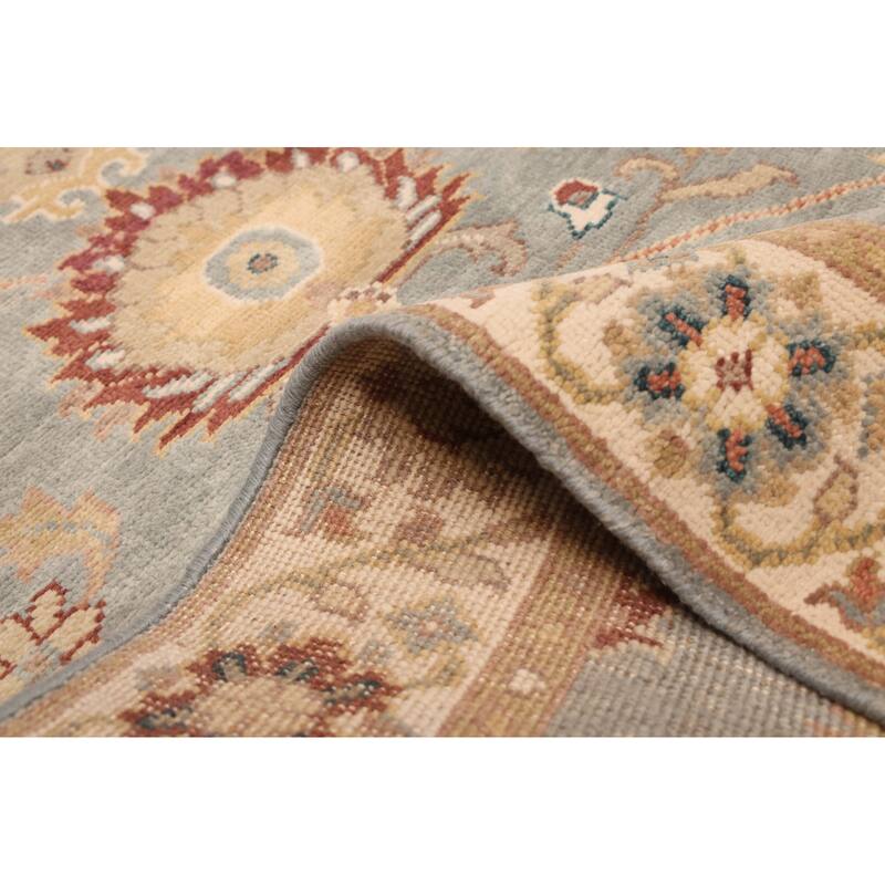 ECARPETGALLERY Hand-knotted Jules Serapi Light Blue Wool Rug - 3'1 x 5'2
