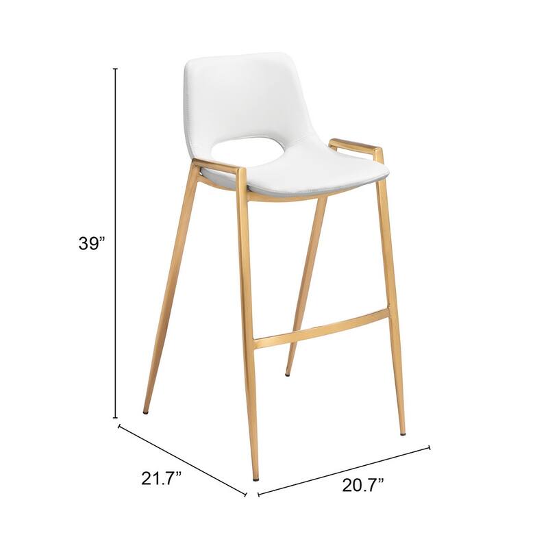 Desi Barstool (Set of 2) - 20.7" W x 21.7" D x 39" H