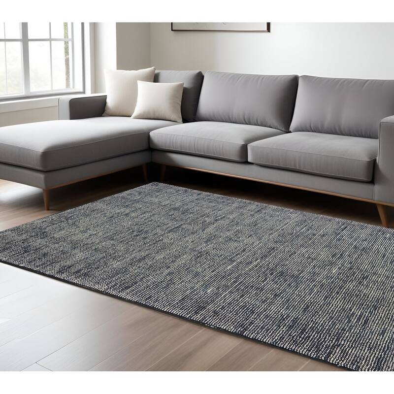 HomeRoots Solid Color Modern Rectangle Area Rug - 120.08 in. x 96.06 in.  x 0.47 in.