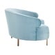 preview thumbnail 15 of 16, SAFAVIEH Couture Primrose Curved Sofa - 89.37" W x 44.1" D x 32.87" H