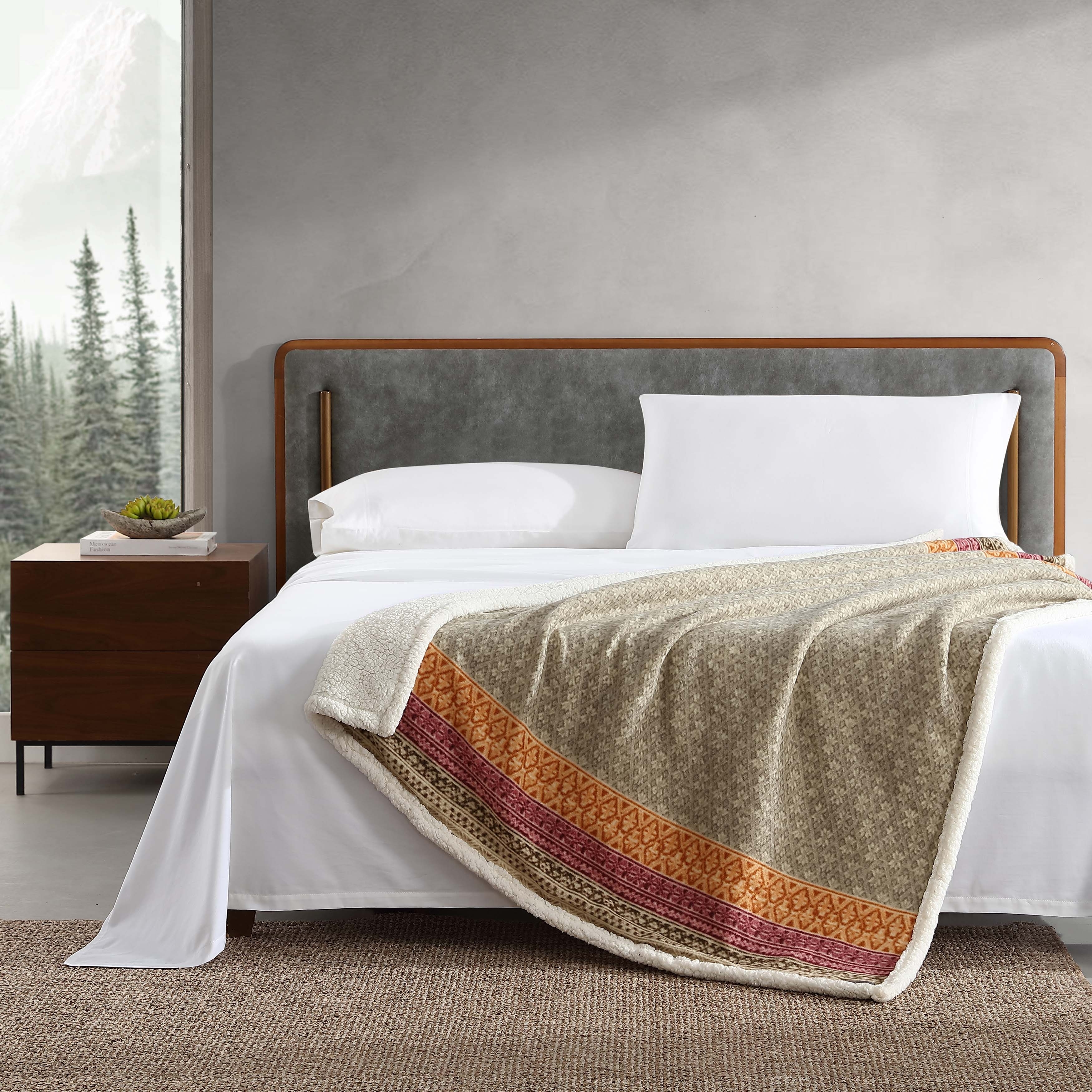 Eddie Bauer Ultra Soft Plush Fleece Reversible Throw Blankets- XLarge 50X70  - On Sale - Bed Bath & Beyond - 8188865