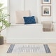 preview thumbnail 13 of 14, Nourison Astra Machine Washable Striated Area Rug 4' x 6' - Blue/Ivory - Rectangle