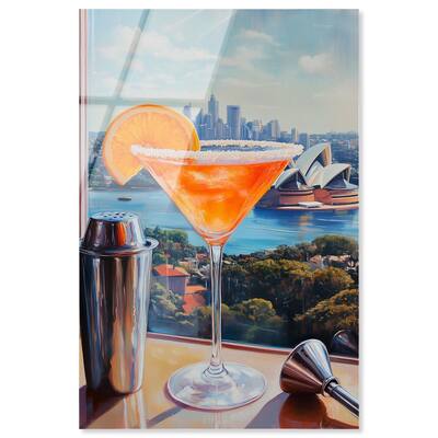 Classy Drink in Australia Acrylic by Art Remedy, Ready to Hang