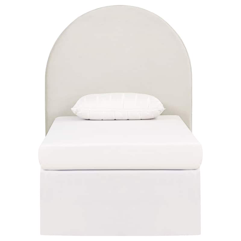 June Transitional Upholstered Panel Headboard