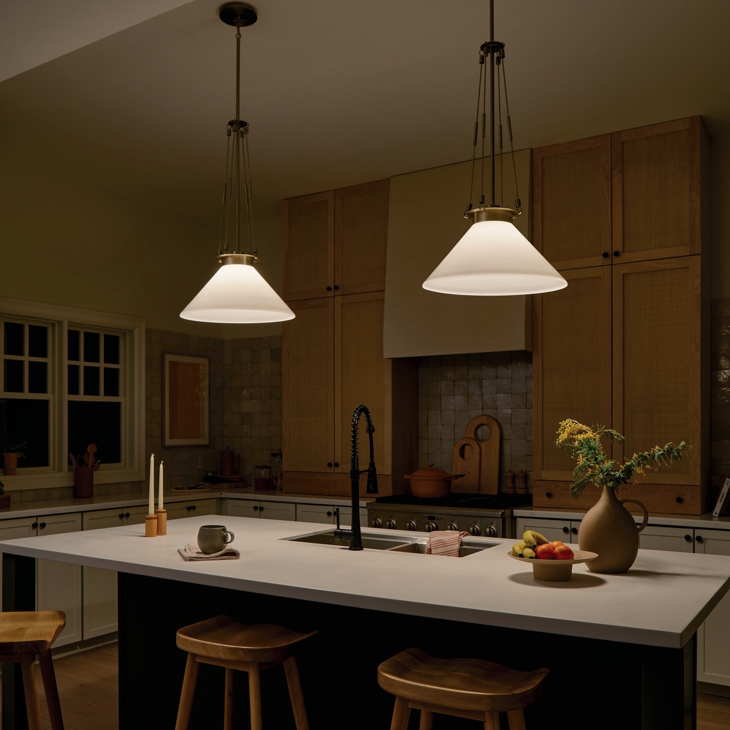 Kichler Lighting Albers 18.25 In. 1 Light Champagne Bronze Pendant