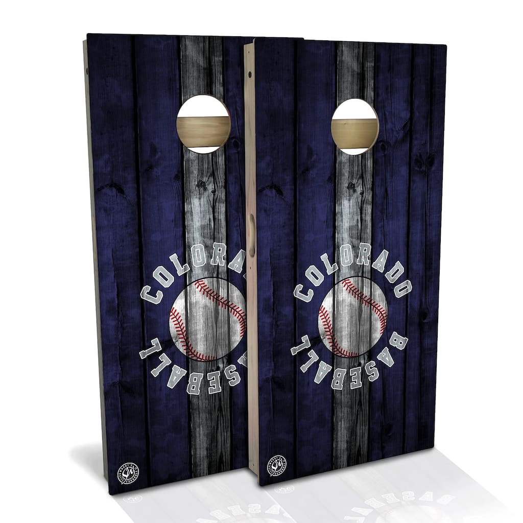 Colorado Baseball Outdoor Cornhole Board Set