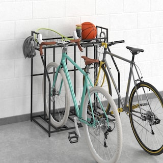 ClosetMaid ProGarage Black Metal 4-Bike Standing Bicycle Rack