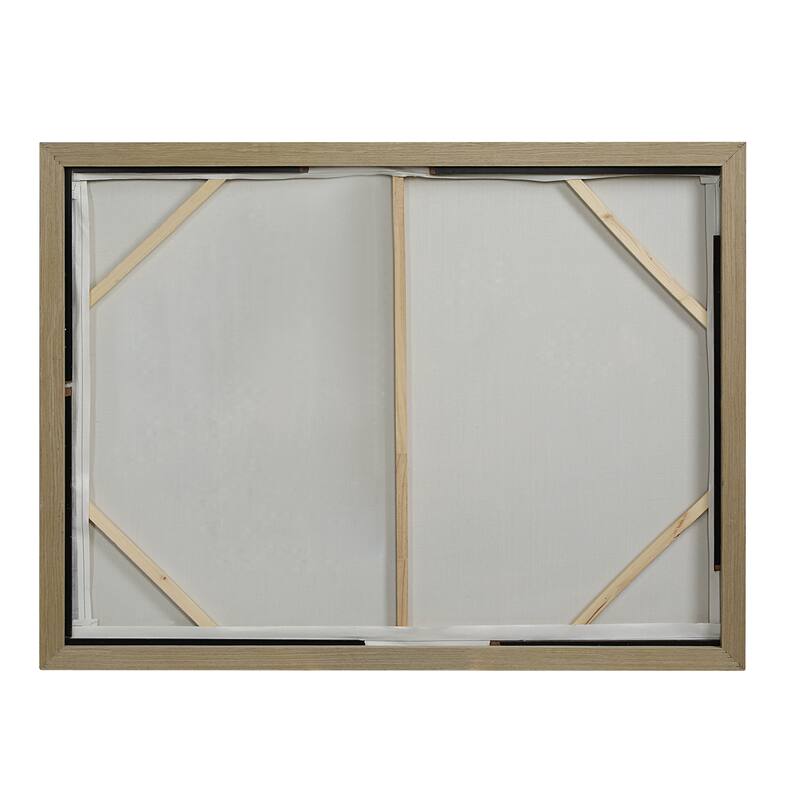 Anse 36" H x 48" W Canvas Art, White
