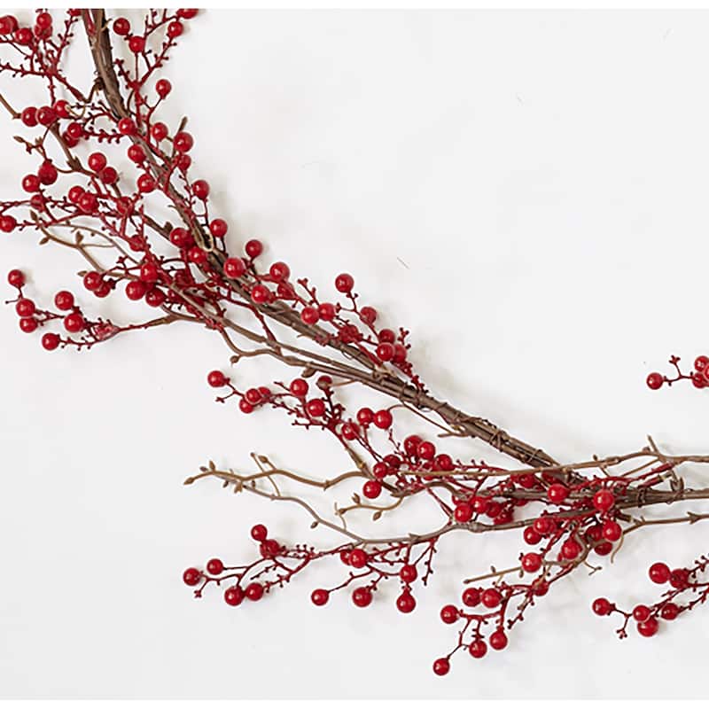 54" Christmas Artificial Red Holly Berry Garland