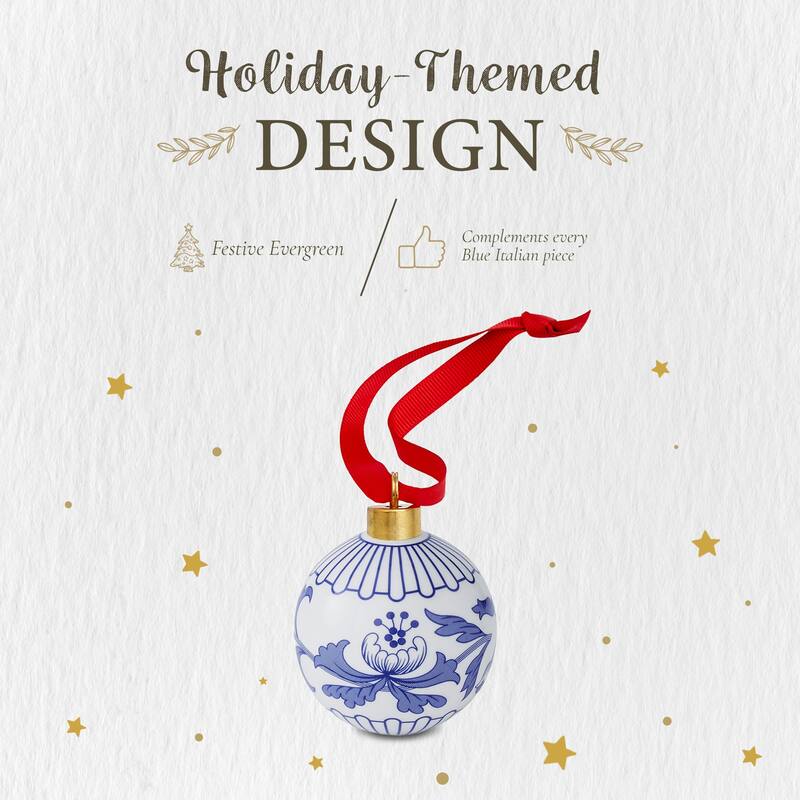 Spode Blue Italian Bauble - 2.6 Inch