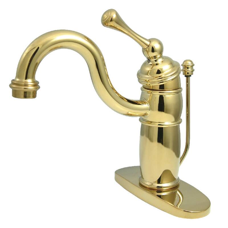 Kingston Brass Victorian Bathroom Faucet with Metal Lever Handle