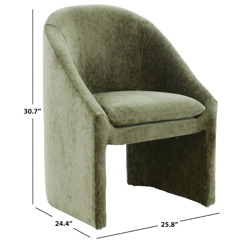 SAFAVIEH Couture Kagan Chenille 19-inch Dining Chair - 26"W x 24"D x 31"H