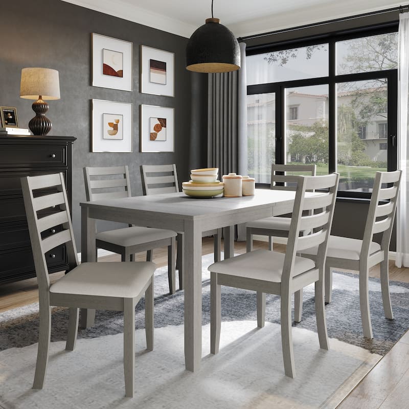 CraftPorch Simple Timeless 7-piece Wooden Dining Set