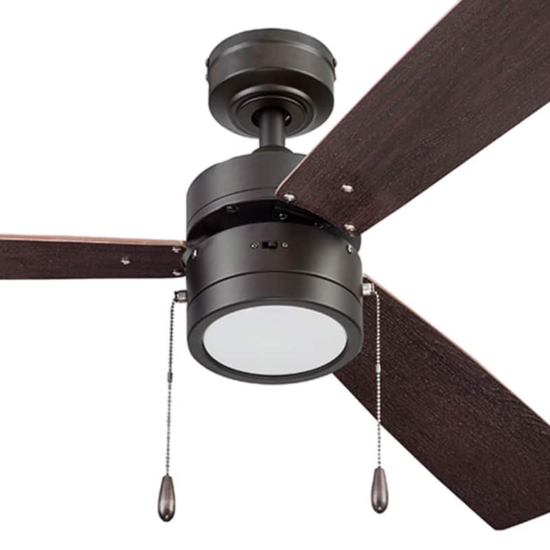 52" Prominence Home Madrona Indoor Ceiling Fan, Painted Gun Metal - 52