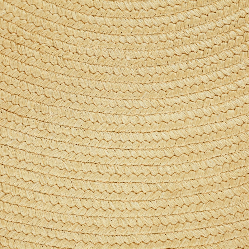 Superior Braided Reversible Indoor/Outdoor Area Rug - 4' X 6' Oval - Cream
