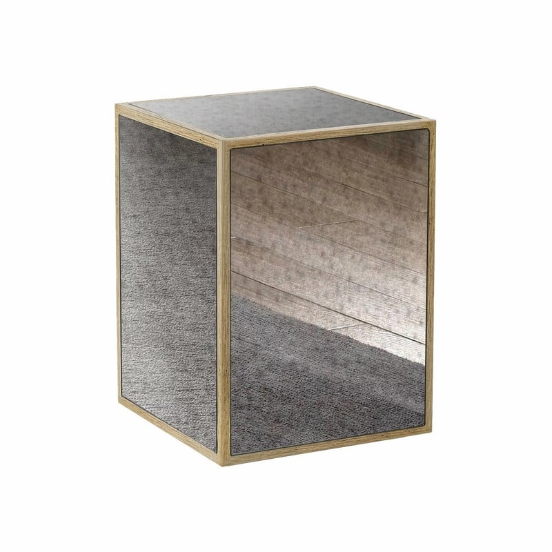 Vintage Mirrored End Table Side Table