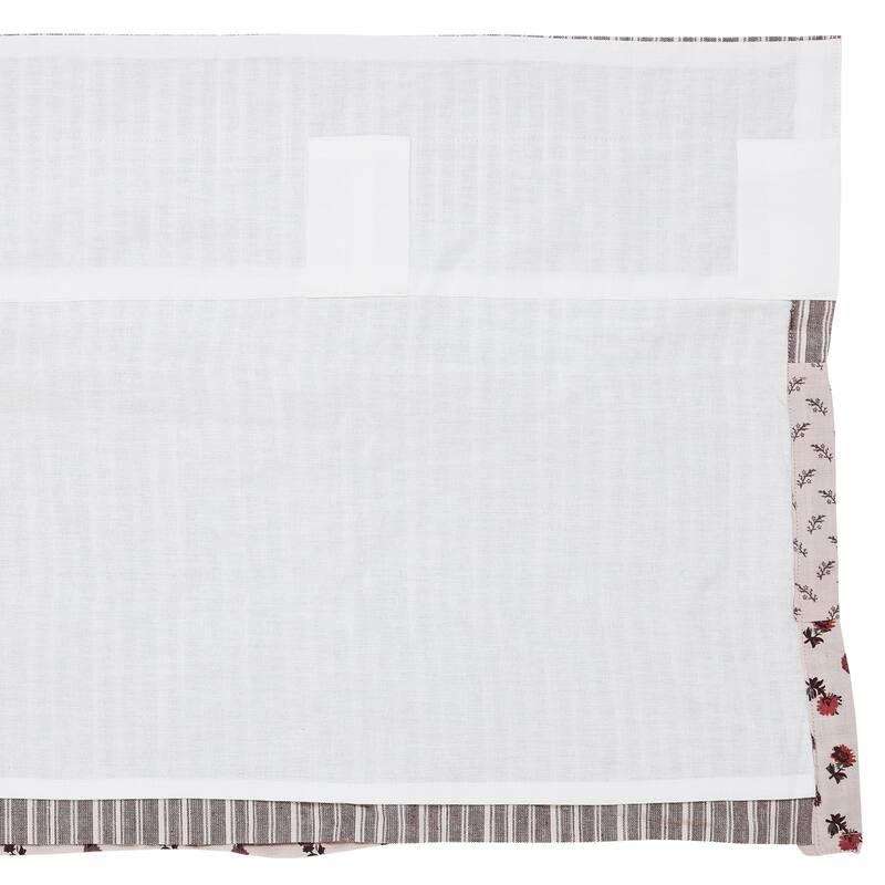 Kettle Grove Plaid Balloon Valance 15x60 - Balloon Valance 60x15 - Balloon Valance 60x15 - Country Black/Khaki