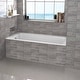 preview thumbnail 28 of 64, Fine Fixtures Tile-In White Fiberglass/Acrylic Soaking Bathtub with Built-in Tile Flange 60x32 - Left Hand Drain