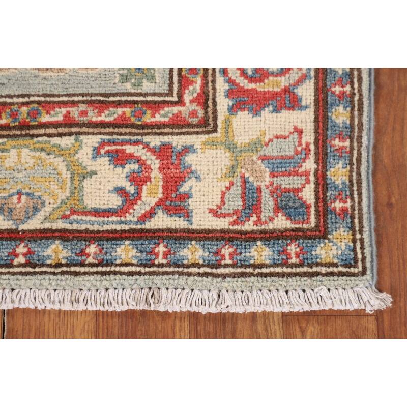 Traditional Kazak Runner Rug Hand-Knotted Wool Carpet - 2'0" x 5'8"