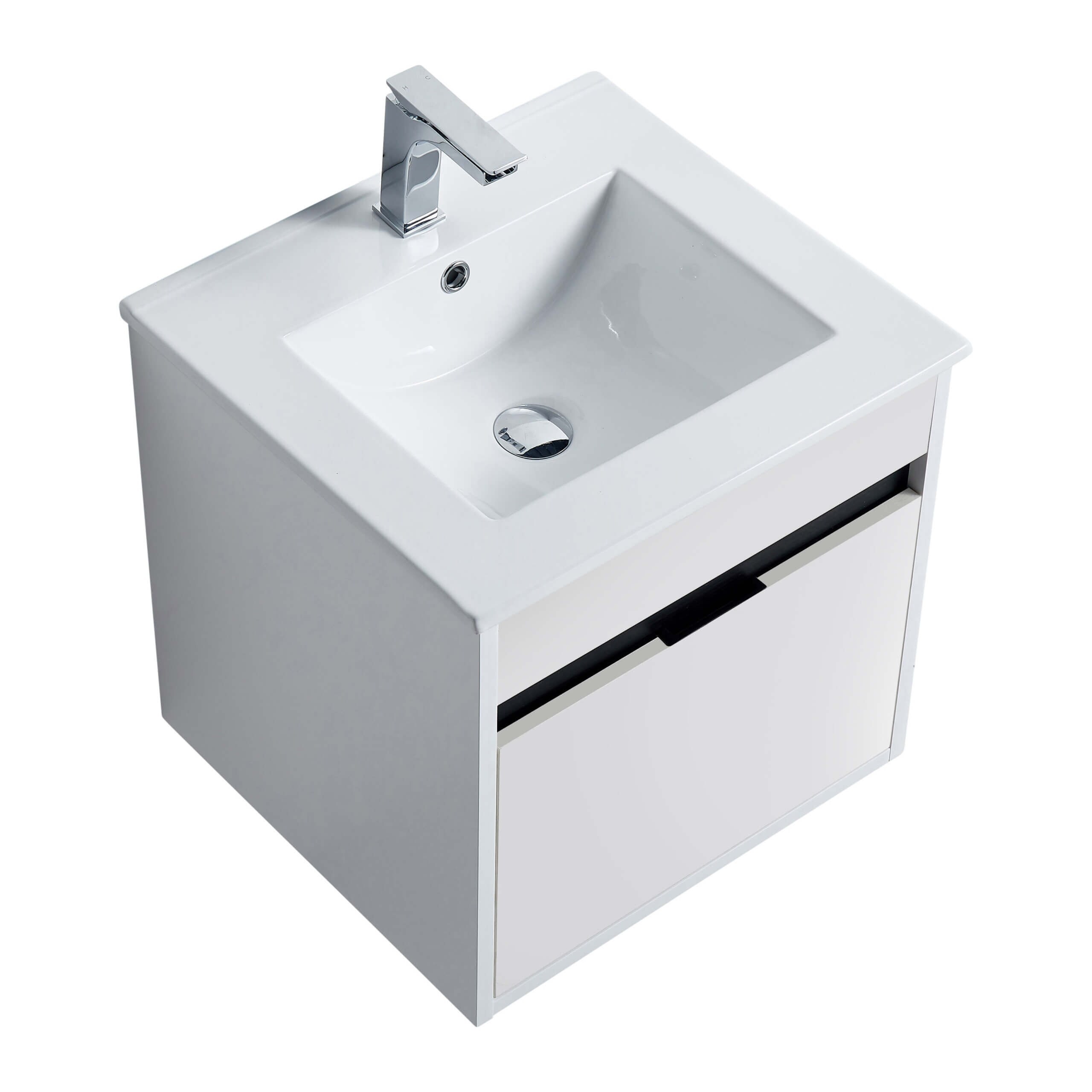 Fine Fixtures - Wall Mount Bathroom Vanity And Sink, Knob - Picture 26 of 29