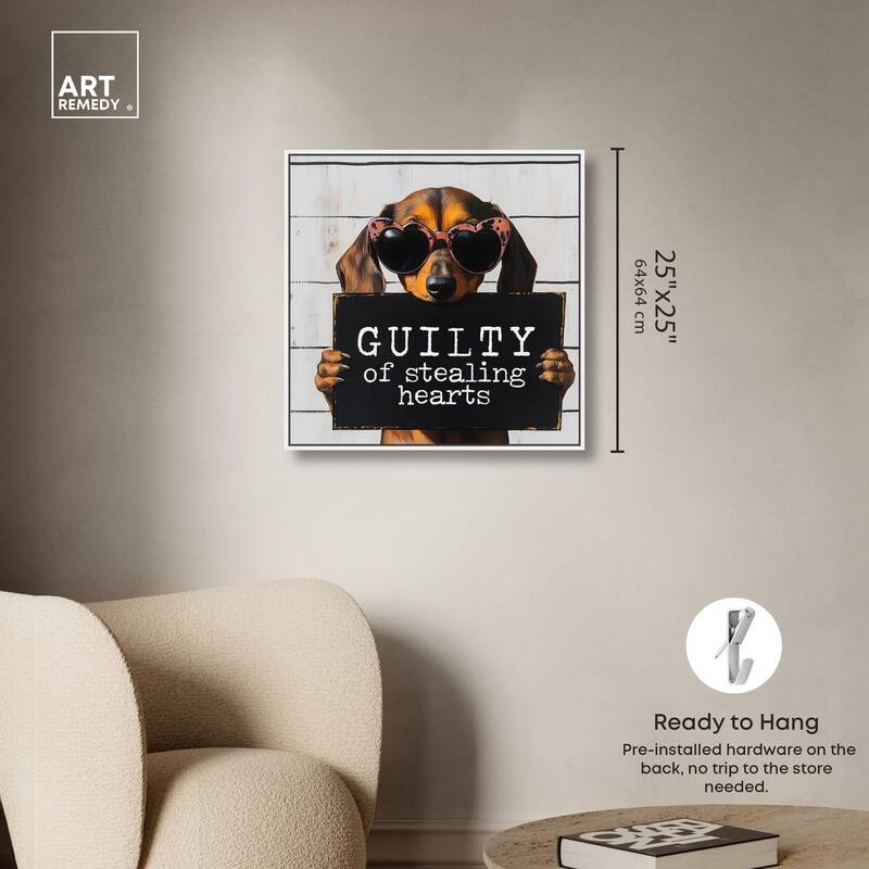 Guilty of Stealing Hearts Canvas by Art Remedy