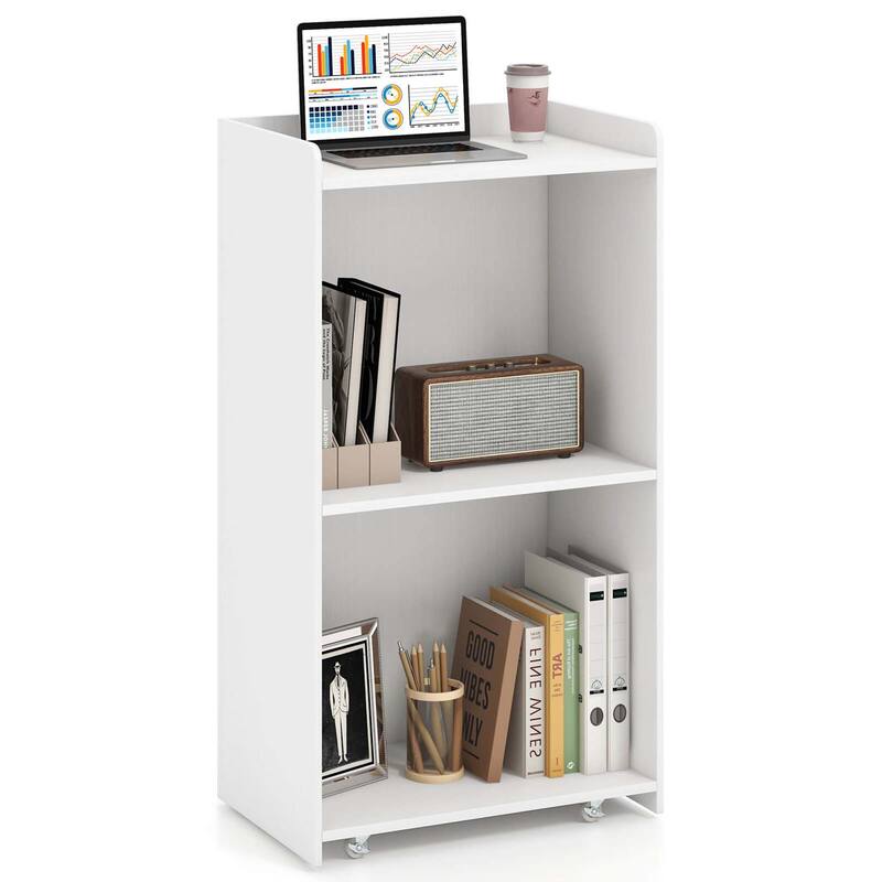 Costway 41" Presentation Podium with 2 Storage Shelves Laptop Computer - See Details