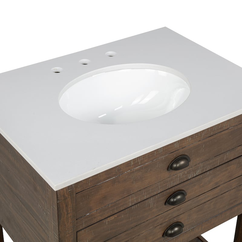 Fiskin Rustic One Drawer Sink Vanity