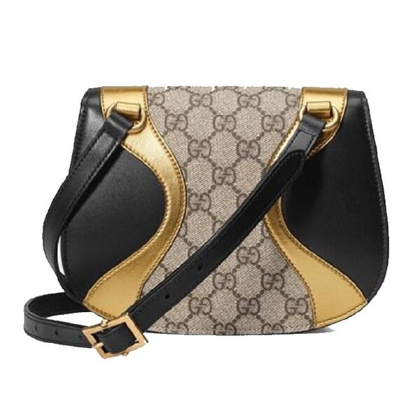 gucci bag black and gold