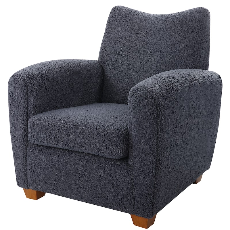 Uttermost 23759 31" Wide Plywood Framed Polyester Accent Chair - Blue