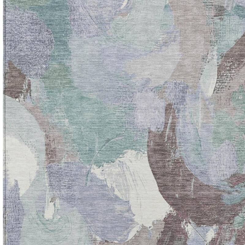 HomeRoots Abstract Transitional Rectangle Outdoor Rug
