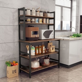 Kitchen Bakers Rack with Storage, 43 inch Microwave Stand 5-Tier Kitchen  Utility Storage Shelf - On Sale - Bed Bath & Beyond - 35464010