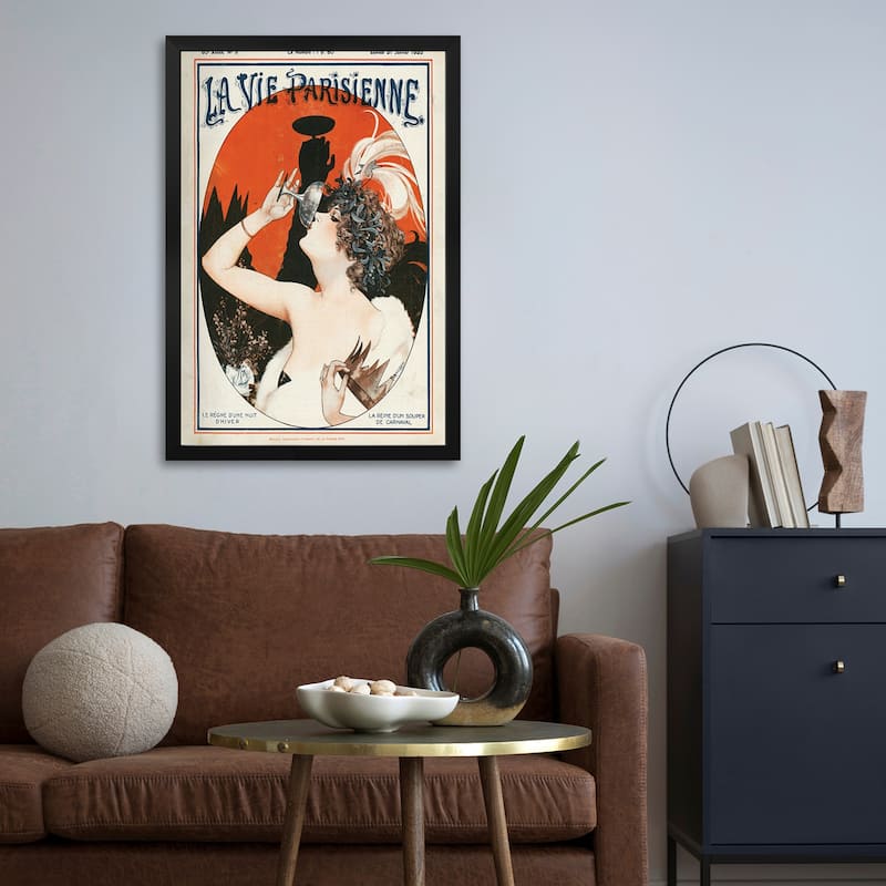 1922 La Vie Parisienne Magazine Cover Premium Framed Poster by Cheri Herouard